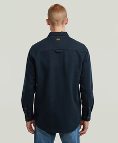 Heren overshirt blauw