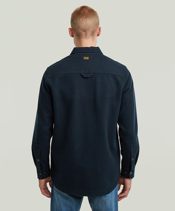 Heren overshirt blauw