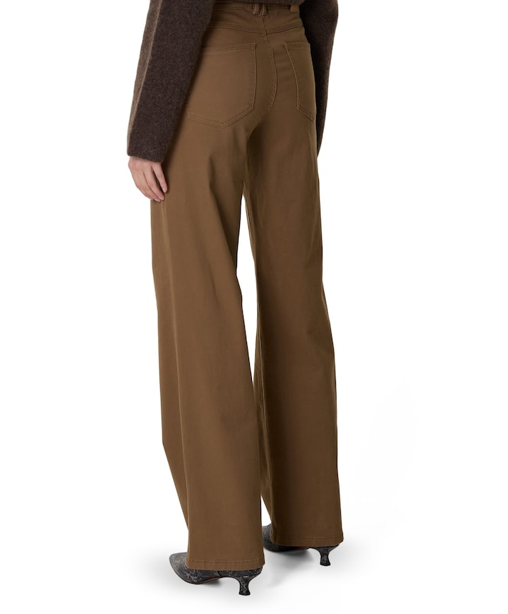 Liv Wide dames broek bruin