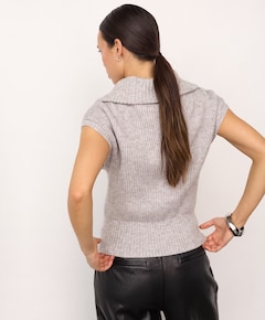 Dames vest grijs