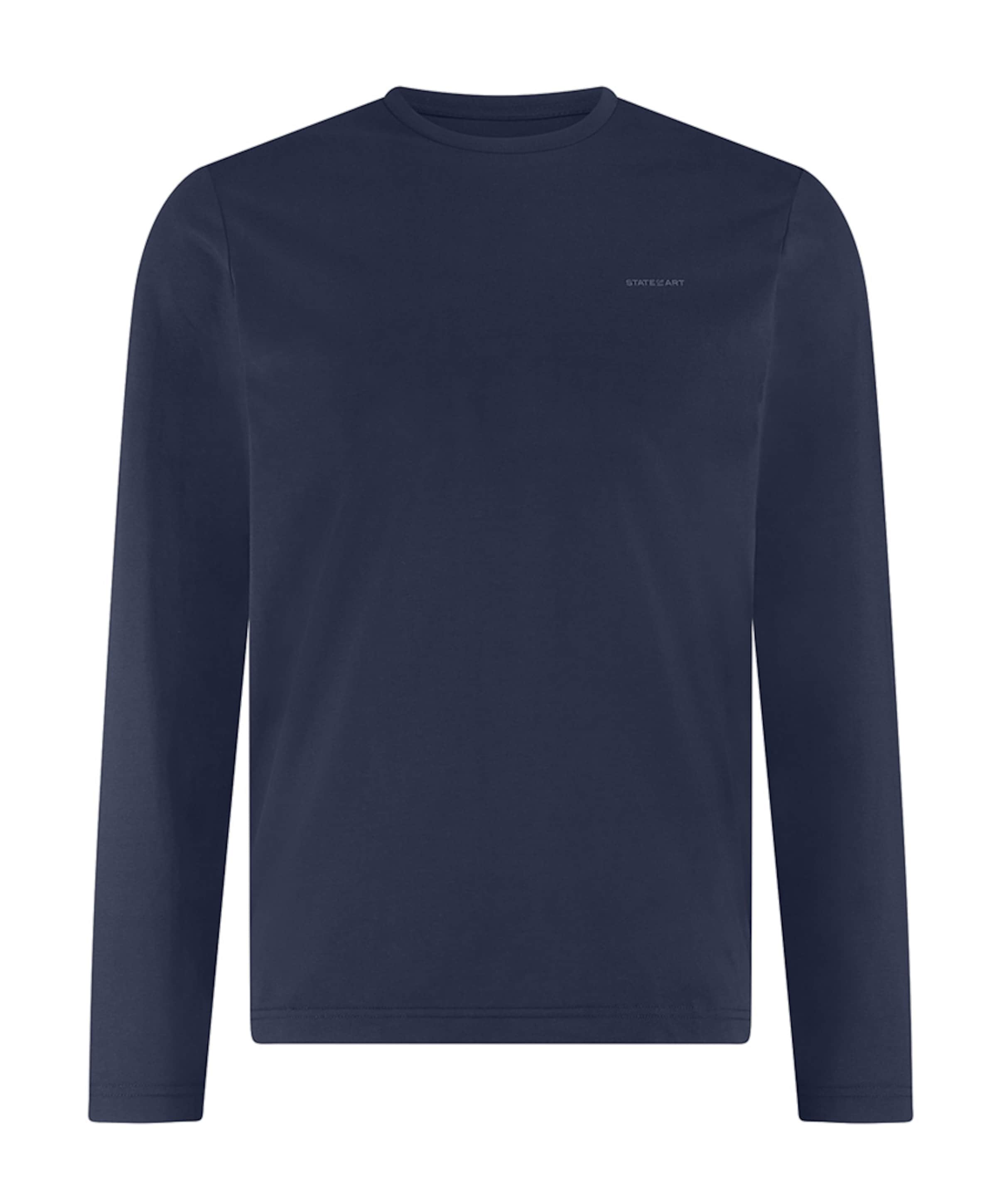 Heren longsleeve blauw