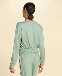 Dames pyjamatop groen
