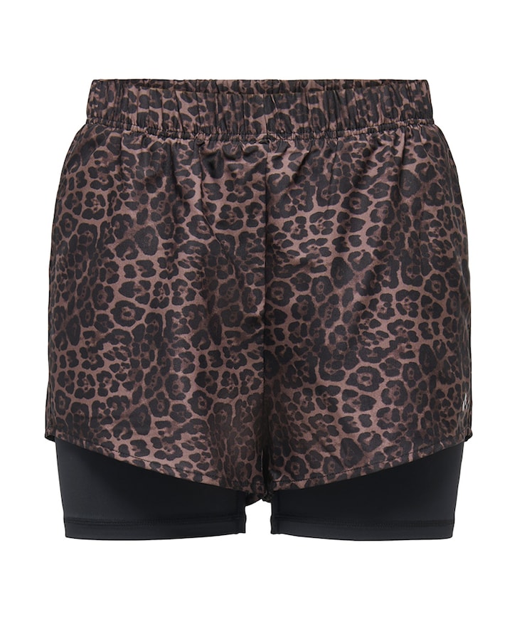 ONPMELEO-2 HW LOOSE DB PCK dames shorts beige
