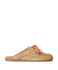 Boat Loafer Mule  dames clogs beige