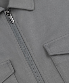 Heren overshirt grijs