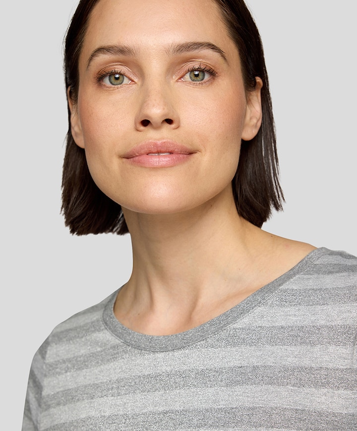 Dames longsleeve zilver