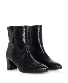 dames enkellaarzen zwart