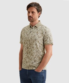 Heren polo beige