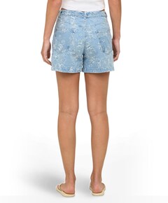 ONLPHINE-AUDE JAQUARD QY dames korte broek blauw