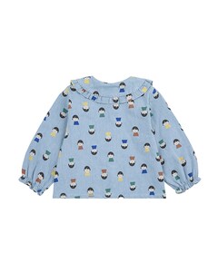 Blouse blauw