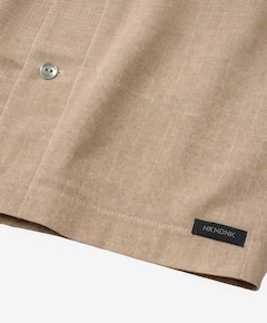 Jongens overhemd korte mouw bruin