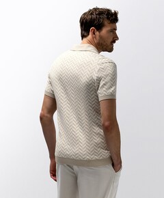 Heren polo beige