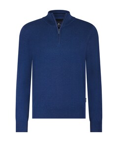 Trui met rits blauw