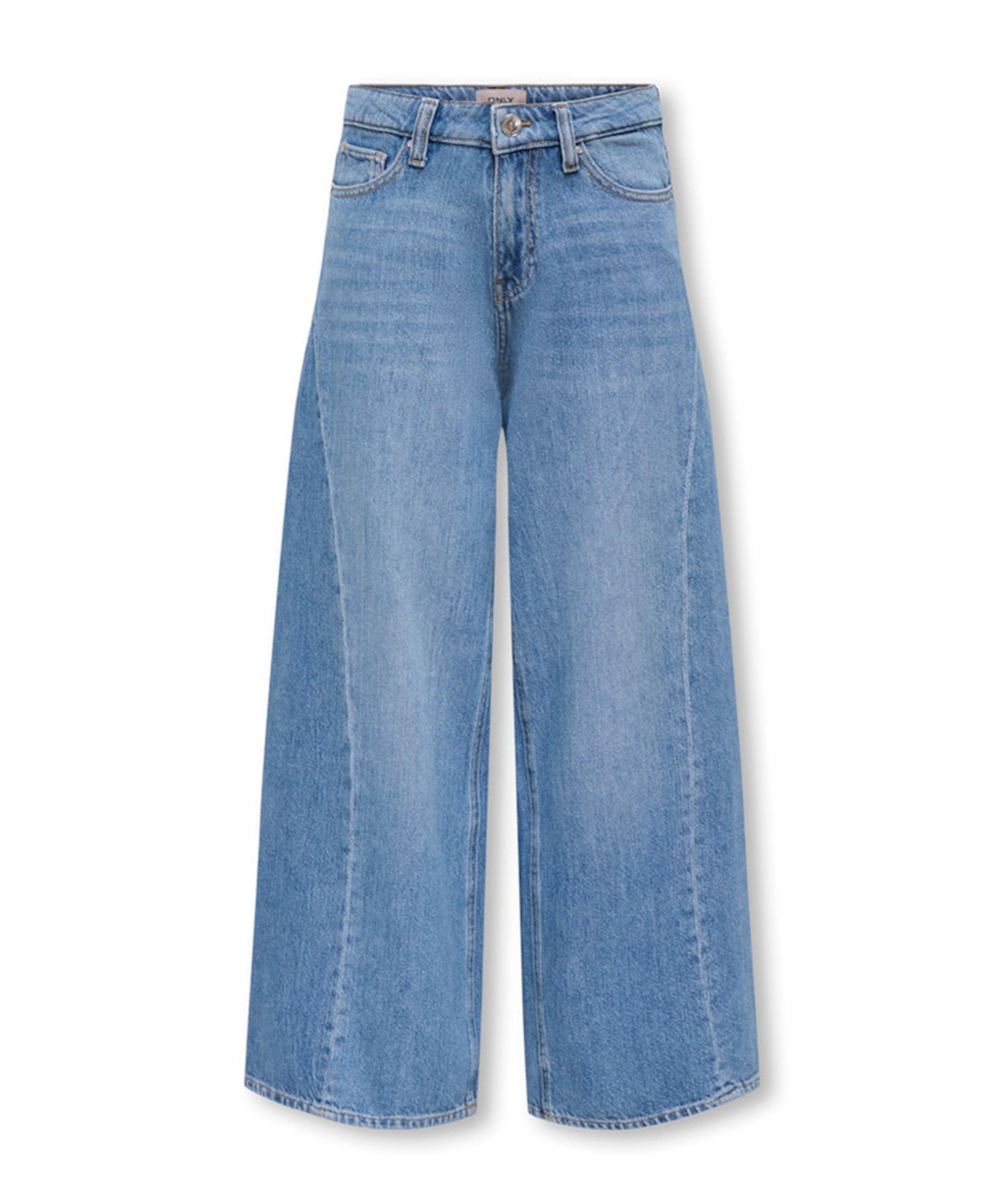 KOGBROOME HW WIDE TRIANGLE DNM DIA meisjes jeans blauw