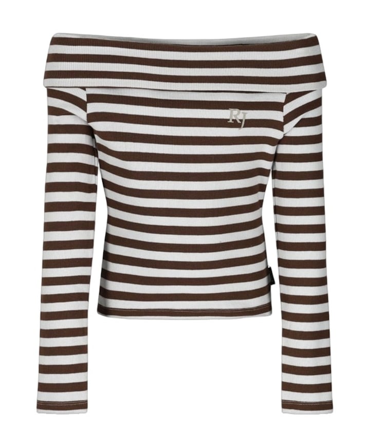 Meisjes longsleeve bruin