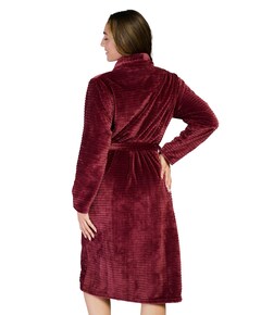 Dames ochtendjas bordeaux