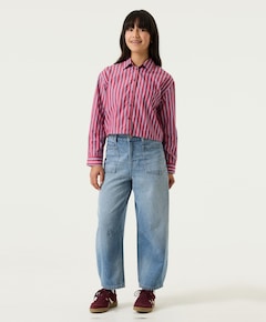 Meisjes blouse lange mouw roze