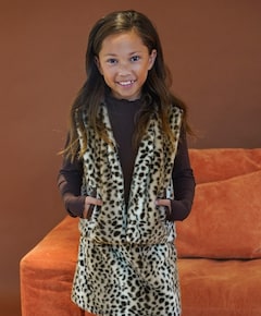 Meisjes longsleeve bruin