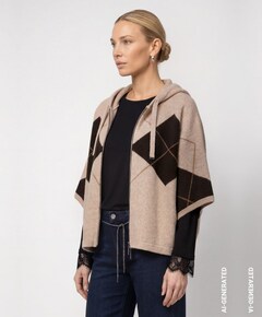 Dames vest beige