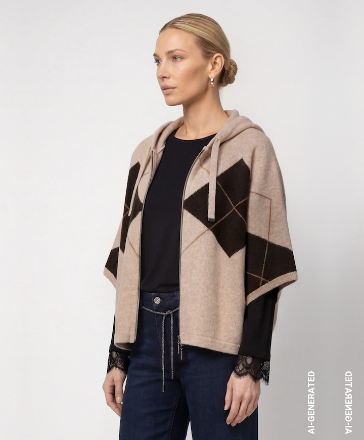 Dames vest beige