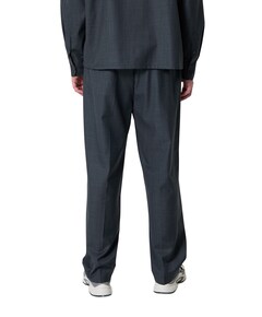 OLAF Regular Wool Blend Pleated heren pantalon grijs