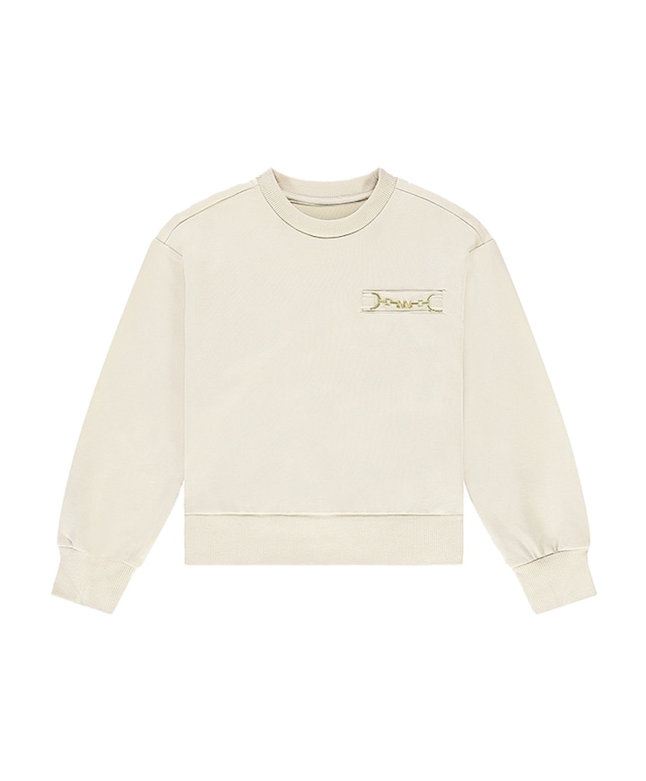 Meisjes sweater beige