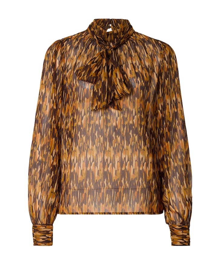 Dames blouse bruin