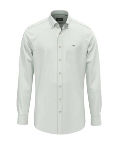 Heren overhemd lange mouw groen