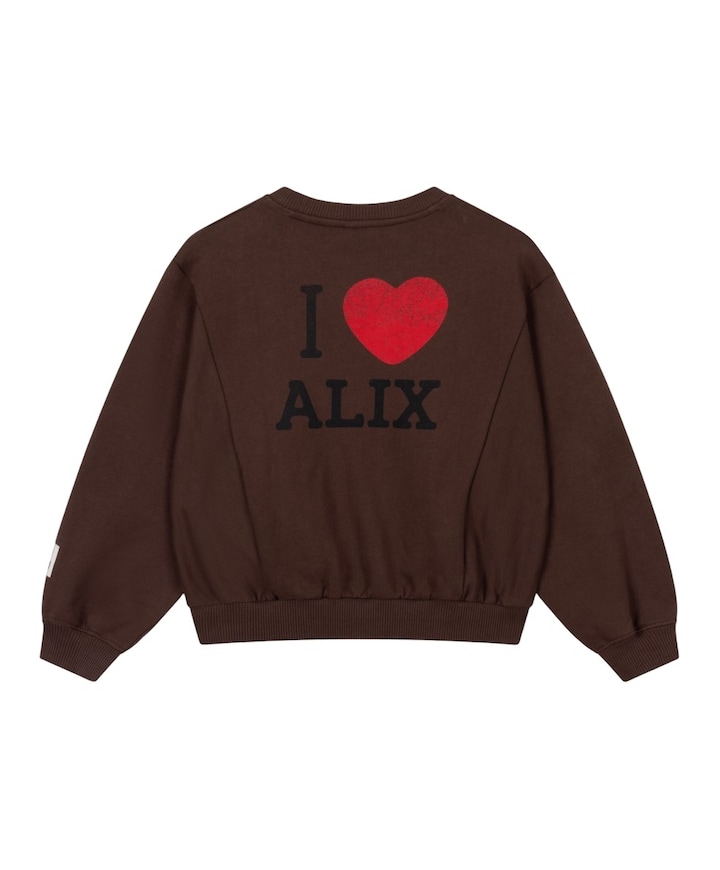Meisjes sweater bruin