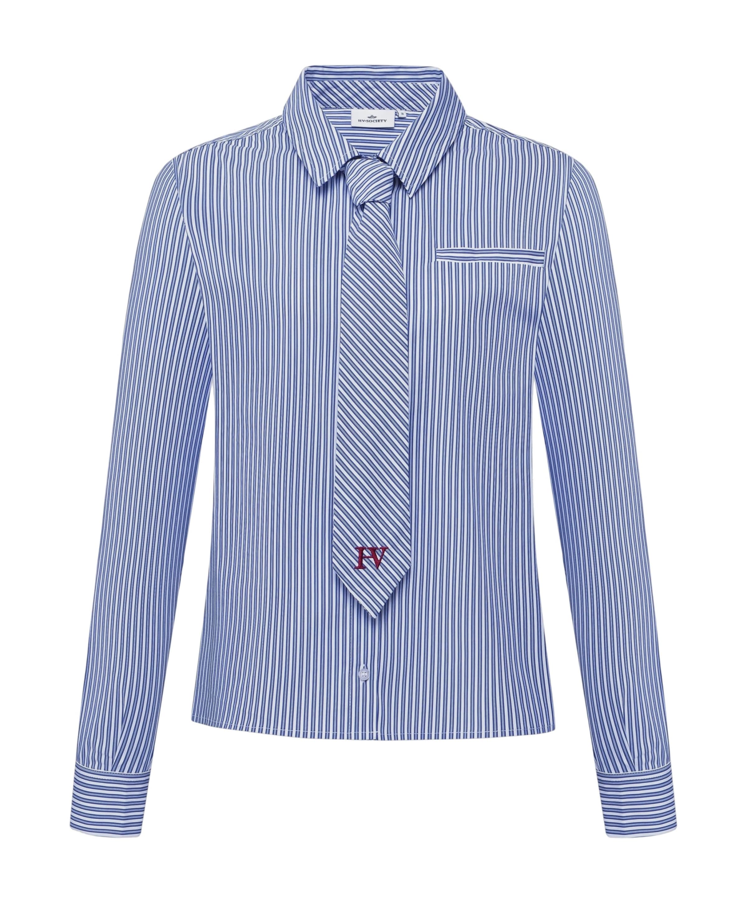 Dames blouse blauw