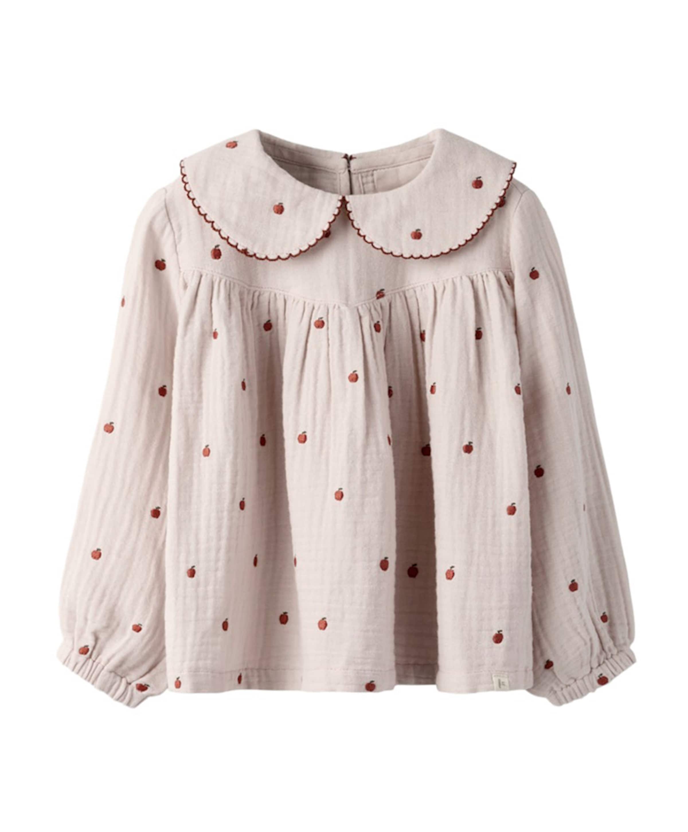 Meisjes blouse lange mouw roze
