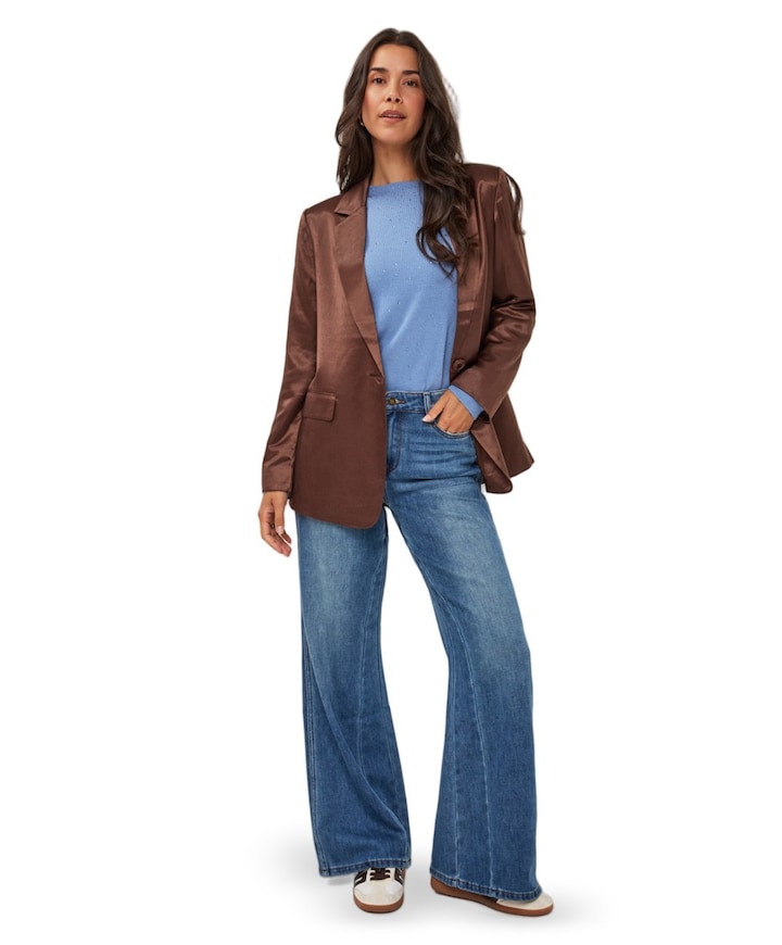 Flair panels dames jeans blauw
