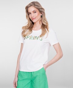 Dames T-shirt ecru