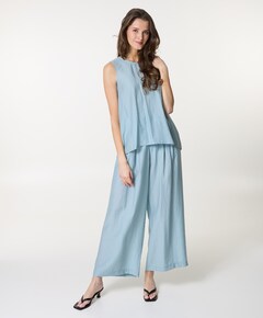 dames pantalon blauw