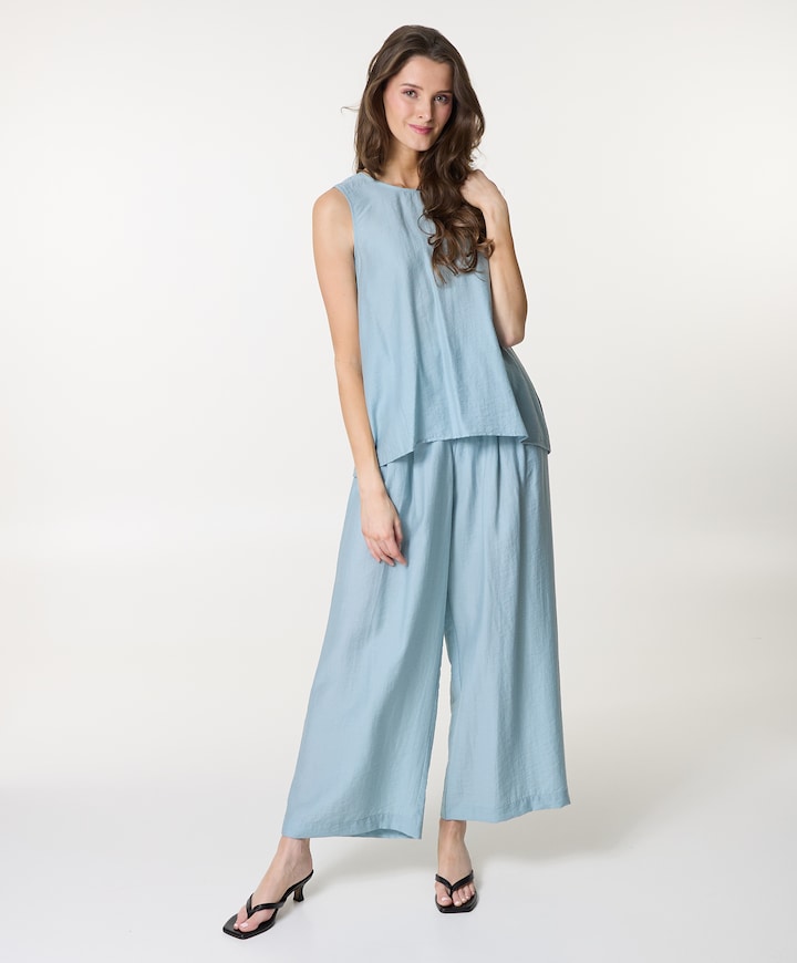 dames pantalon blauw