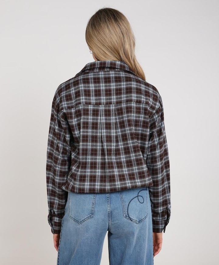 Dames blouse bruin