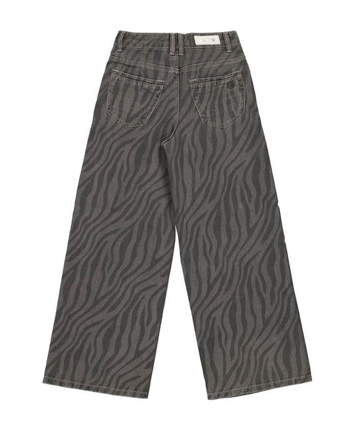 Monaco Zebra meisjes jeans grijs