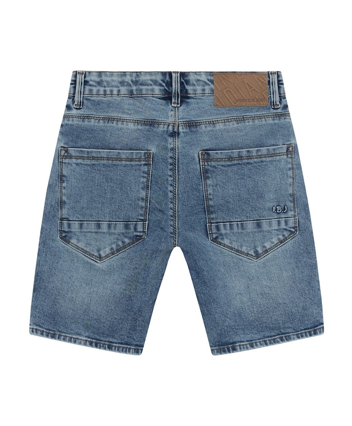 Wide Denim Blue Jeans jongens korte broek blauw