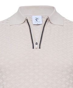 Heren polo beige