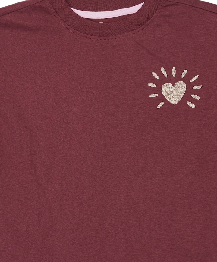Meisjes T-shirt bordeaux