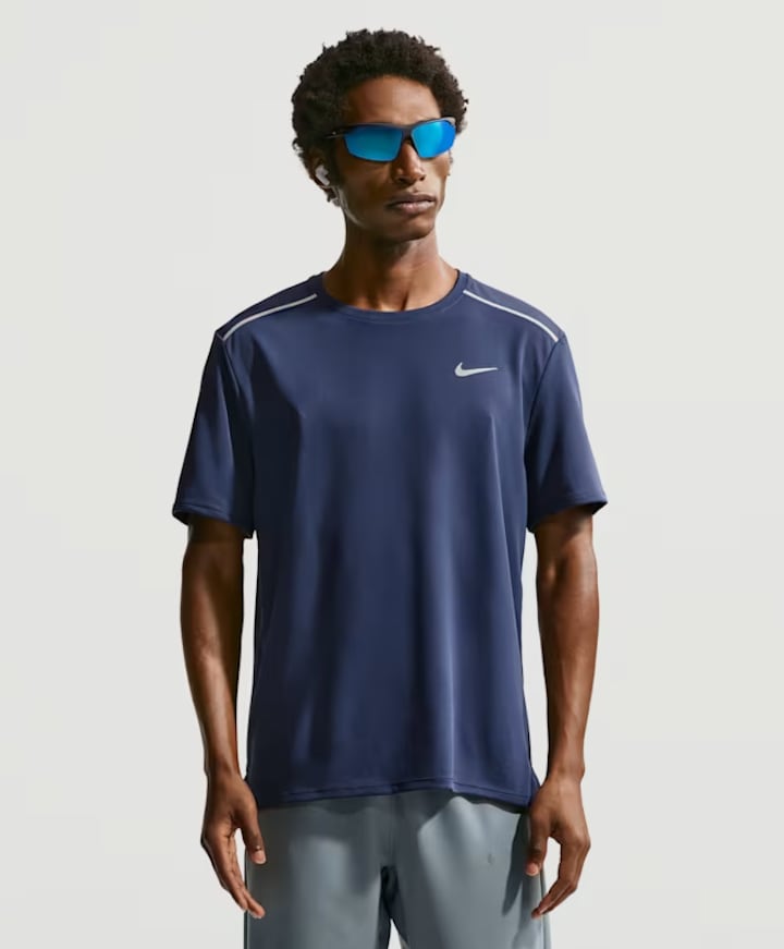 Heren t-shirt blauw