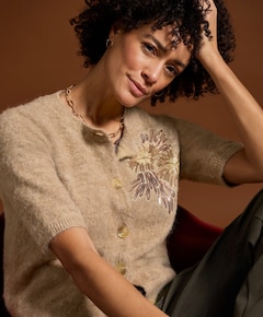Dames vest beige