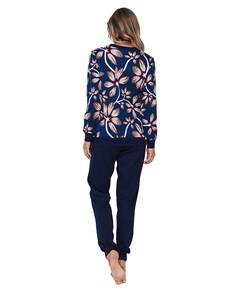 Dames pyjamaset blauw