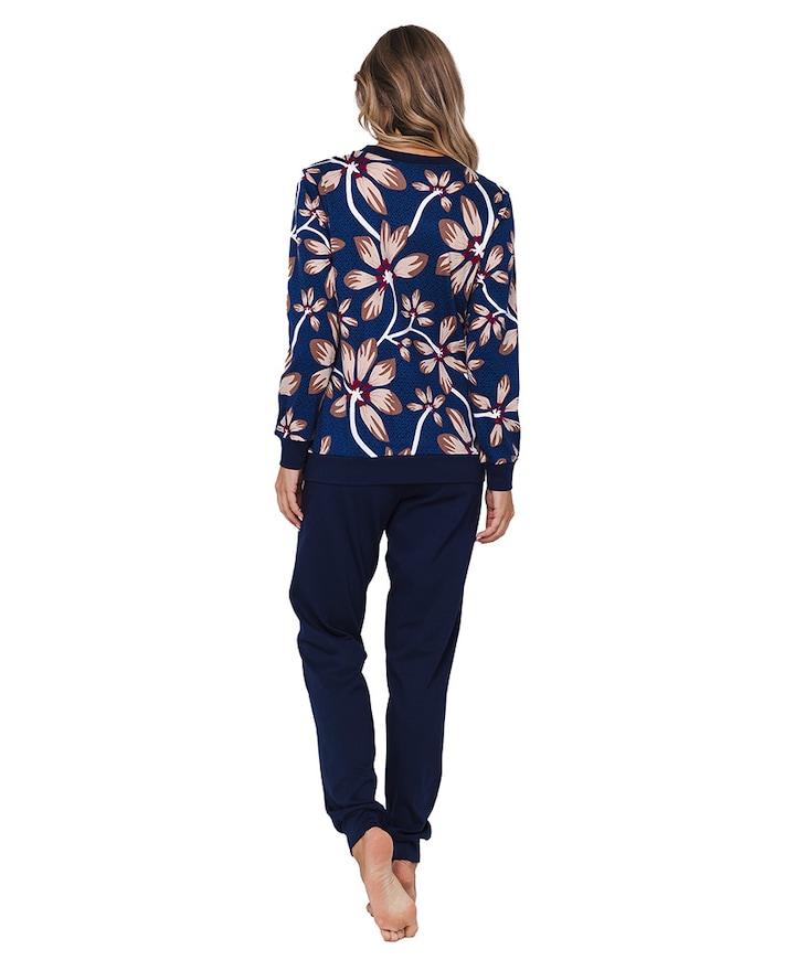 Dames pyjamaset blauw