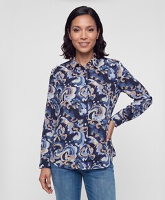 Dames blouse blauw