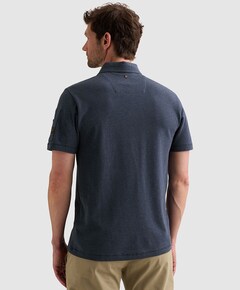 Heren polo blauw