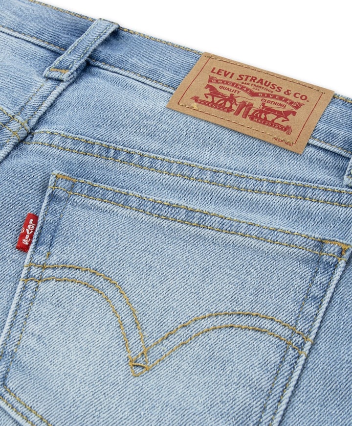 Wide leg jeans meisjes jeans blauw