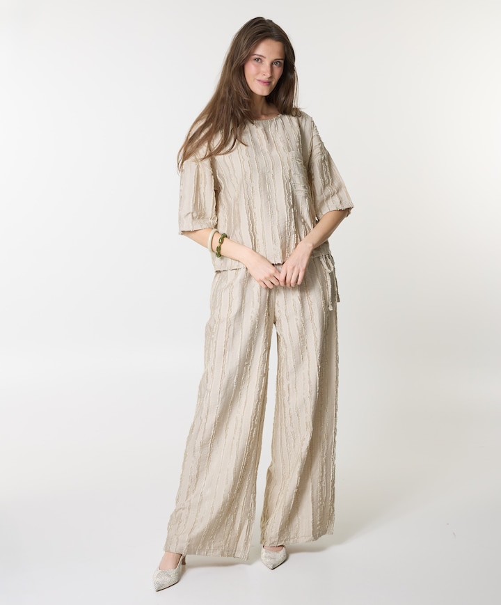 Dames top beige