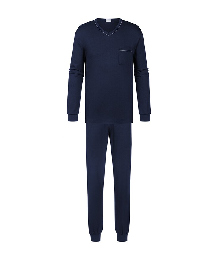 Heren pyjamaset blauw