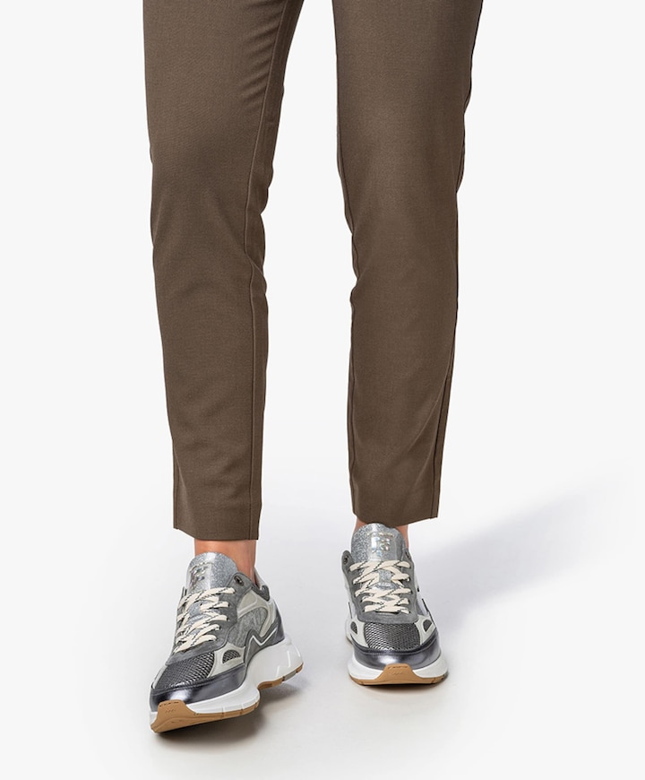 dames sneakers zilver